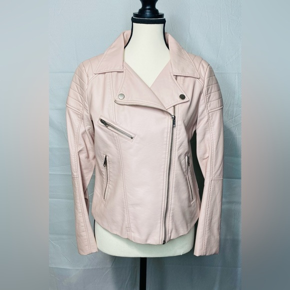 SHINESTAR PLEATHER MOTORCYCLE JACKET - Picture 1 of 7